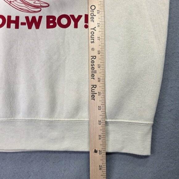 Disney Mickey Mouse Sweatshirt Womens Large White Red Polo Collar Ski Graphic - Picture 7 of 9